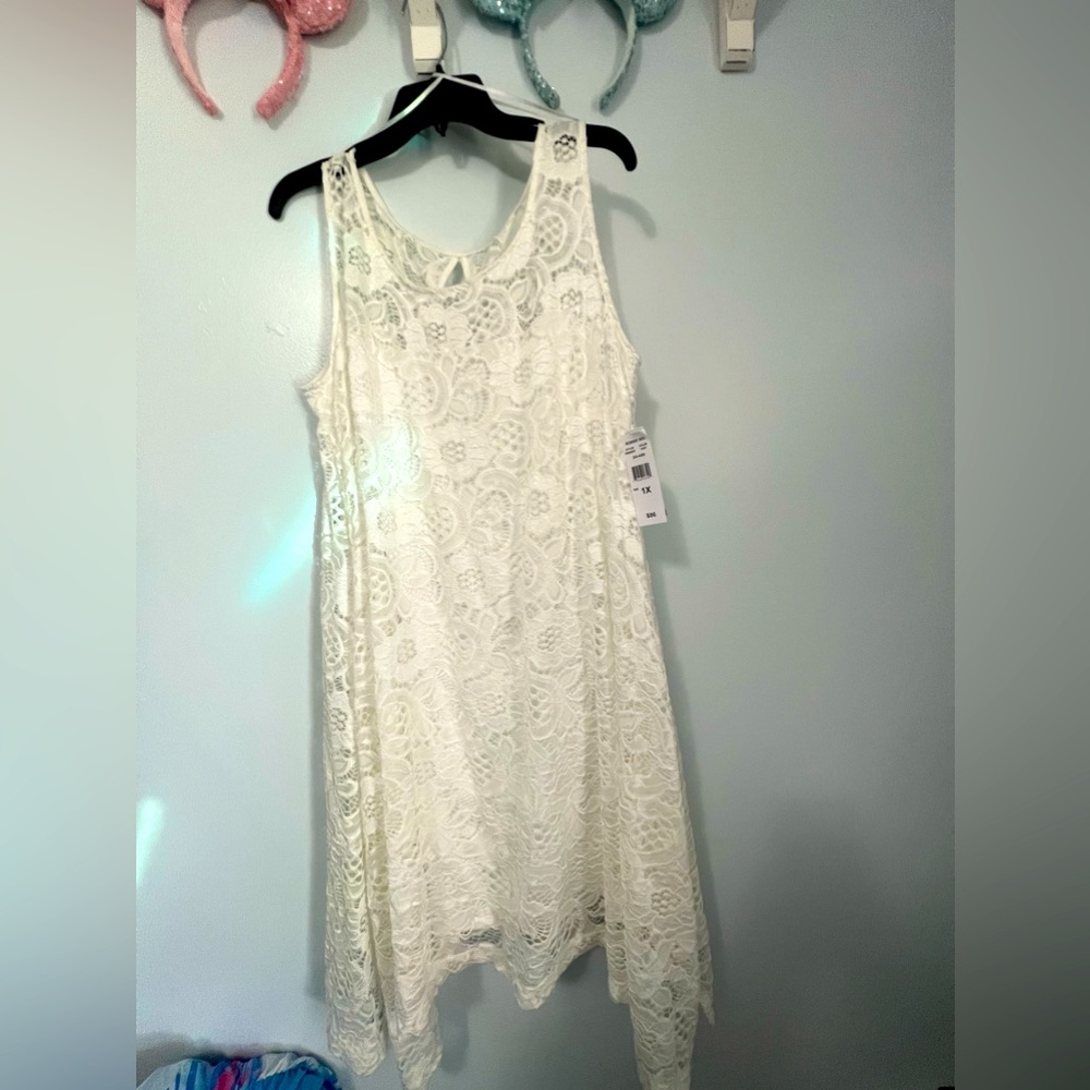 White Lace Robbie Bee Dress